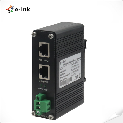 পাইকারি PoE ইনজেক্টর অ্যাডাপ্টার 95W 802.3bt 1000M ডিন রেল গিগাবিট পাওয়ার ইনজেক্টর 48V ডিসি আউটপুট