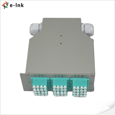 12LC কোয়াড ডিন-রেল মাউন্ট ফাইবার প্যাচ প্যানেল