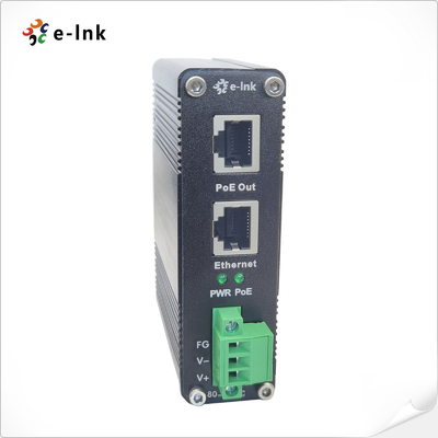80~320V DC পাওয়ার ইনপুট ইন্ডাস্ট্রিয়াল গিগাবিট PoE+ ইনজেক্টর