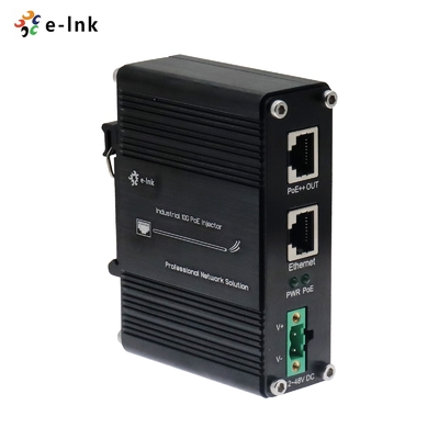 12 ~ 48V DC পাওয়ার ইনপুট শিল্প 10G 60W PoE ইনজেক্টর