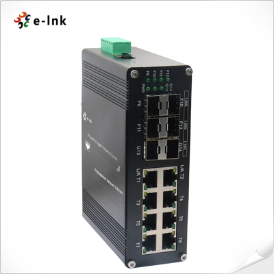ইন্ডাস্ট্রিয়াল L2+ 8-পোর্ট 10/100/1000T + 6-পোর্ট 1000X SFP ম্যানেজড ইথারনেট সুইচ