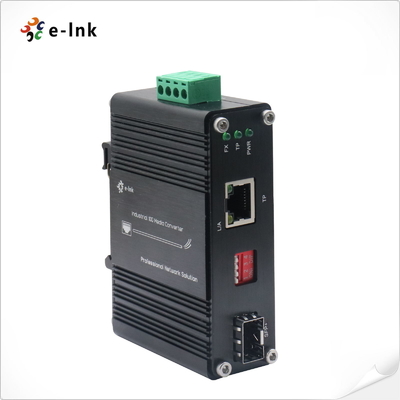 মিনি ইন্ডাস্ট্রিয়াল 10G/5G/2.5G/1G/100M কপার থেকে 10GBASE-X SFP+ মিডিয়া কনভার্টার