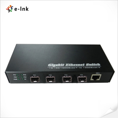 স্ব-কনফিগার করা 3-পোর্ট 10/100/1000BASE-T + 4-পোর্ট 1000BASE SFP ইথারনেট সুইচ