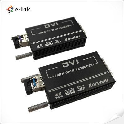 মিনি 4KX2K DVI ফাইবার ট্রান্সিভার MM 300M অটো EDID