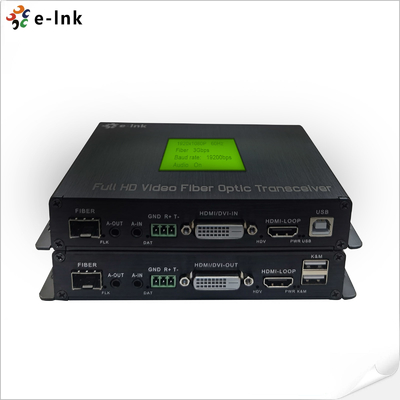 ক্লাউড-পরিচালিত মাল্টি-ফাংশন HDMI ফাইবার কনভার্টার ১ চ্যানেল ১০৮০পি এইচডিএমআই + ইউএসবি কেভিএম + ১ চ্যানেল আরএস২৩২ + ১ চ্যানেল দ্বি-দিক স্টেরিও অডিও + জিপিআইও