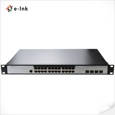 L3 24-পোর্ট 10/100/1000T + 4-পোর্ট 10G SFP+ ম্যানেজড ইথারনেট সুইচ