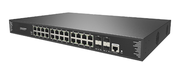24-পোর্ট 10/100/1000T 802.3at PoE + 4-পোর্ট 10G SFP+ L3 পরিচালিত সুইচ