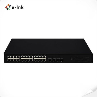 L3 পরিচালিত 24G + 4x1000M SFP ইথারনেট সুইচ