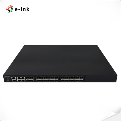 24 10Gbps SFP+ পোর্ট + 4 10/100/1000Mbps TP/SFP কম্বো পোর্ট ম্যানেজড ইথারনেট ফাইবার সুইচ