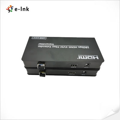 ফাইবার অপটিক এক্সটেন্ডারের মাধ্যমে 4K HDMI 2.0 KVM ইউএসবি