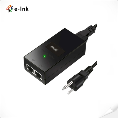 পাওয়ার কর্ড সহ 10/100/1000Mbps 24V 24W POE ইনজেক্টর