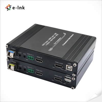 1Ch 1080P HDMI + 1Ch USB KVM + 1Ch RS232 + 1Ch Bidi Stereo Audio + 1Ch GPIO over Fiber Extender