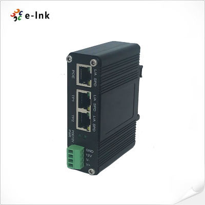 2-পোর্ট সুইচ ফাংশন, আউটপুট ভোল্টেজ 12VDC সহ PoE স্প্লিটারে শিল্প IEEE802.3af/এ