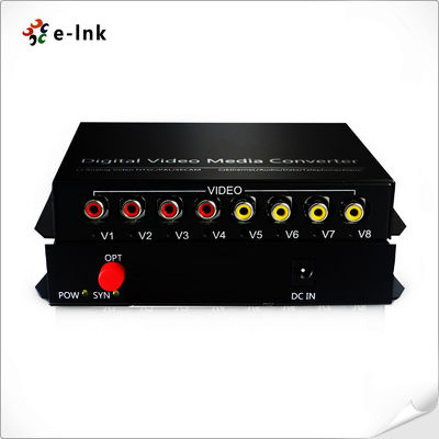 ফাইবার অপটিক্যাল কনভার্টারে 4Ch দ্বি-দিকনির্দেশক RCA অডিও