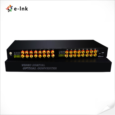 ফাইবার অপটিক্যাল কনভার্টারে 32Ch RCA অডিও