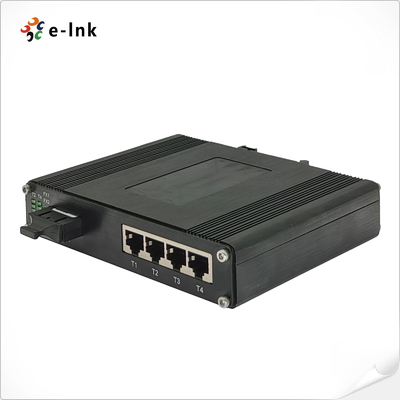 ইন্ডাস্ট্রিয়াল 4-পোর্ট 10/100/1000T 802.3bt PoE + 1-পোর্ট 100/1000BASE-X ইথারনেট সুইচ