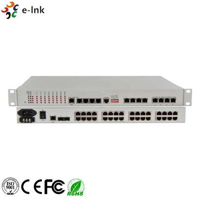 32E1 + 4GE PDH মাল্টিপ্লেক্সার (1+1 ব্যাকআপ অপটিক ফাইবার)