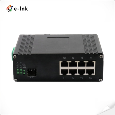 ইন্ডাস্ট্রিয়াল 8-পোর্ট 10/100/1000T 802.3bt PoE + 1-পোর্ট 100/1000Base-X ইথারনেট সুইচ