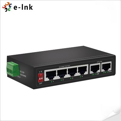 4-পোর্ট 10/100BASE-T PoE + 2-পোর্ট 100BASE-T Uplink ইন্ডাস্ট্রিয়াল 250m PoE সুইচ