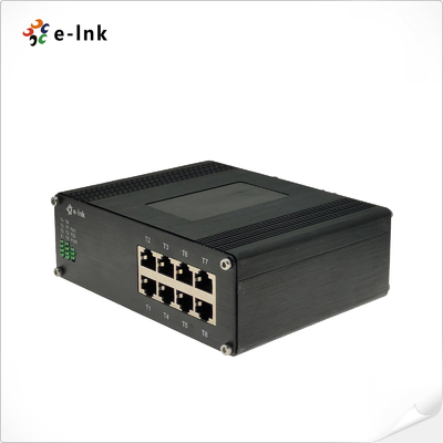 অপরিচালিত শিল্প 8-পোর্ট 10/100/1000BASE-T (PoE+) ইথারনেট সুইচ