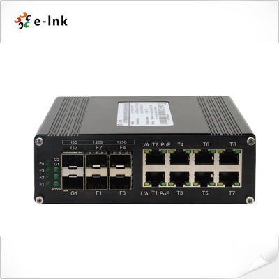 শিল্প 8-পোর্ট 10/100/1000T + 6-পোর্ট 1000X SFP ইথারনেট সুইচ