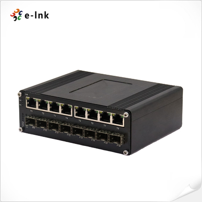 ইন্ডাস্ট্রিয়াল L2+ 8-পোর্ট 10/100/1000T + 8-পোর্ট 1000X SFP ম্যানেজড ইথারনেট সুইচ