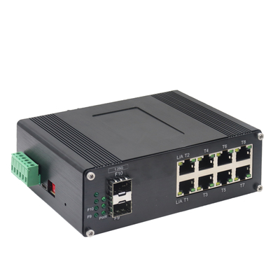 শিল্প 8-পোর্ট 10/100/1000T + 2-পোর্ট 1000X SFP পরিচালিত ইথারনেট সুইচ