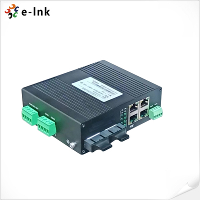 L2+ ইন্ডাস্ট্রিয়াল 4-পোর্ট 10/100TX + 4-পোর্ট RS485 + 2-পোর্ট 100FX রিং ম্যানেজড ইথারনেট সুইচ