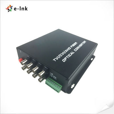 শিল্প-গ্রেডের বিস্তৃত অপারেটিং তাপমাত্রা সহ 8-চ্যানেল এইচডি-এএইচডি/এইচডি-সিভিআই/এইচডি-টিভিআই/সিভিবিএস ৪-ইন-১ ভিডিও ফাইবার কনভার্টার