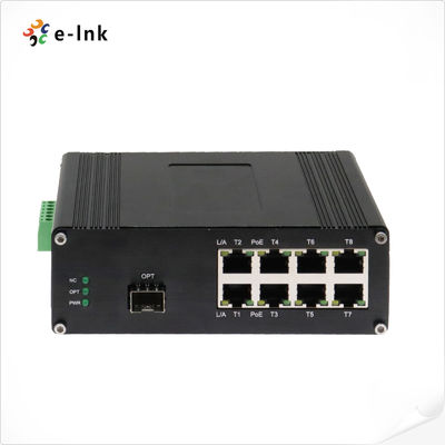 LED Screen Fiber Converter with 1x10G SFP+ Fiber Port + 8 x 10/100/1000M Ethernet RJ45 Ports