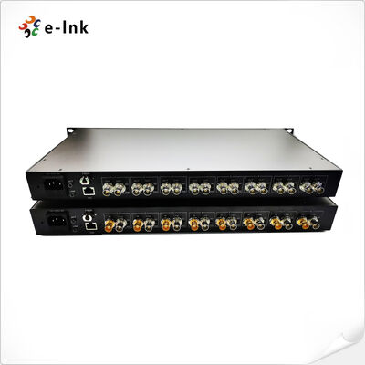 8 Channel 3G-SDI Fiber Extender with 10G Ethernet 20km Transmission